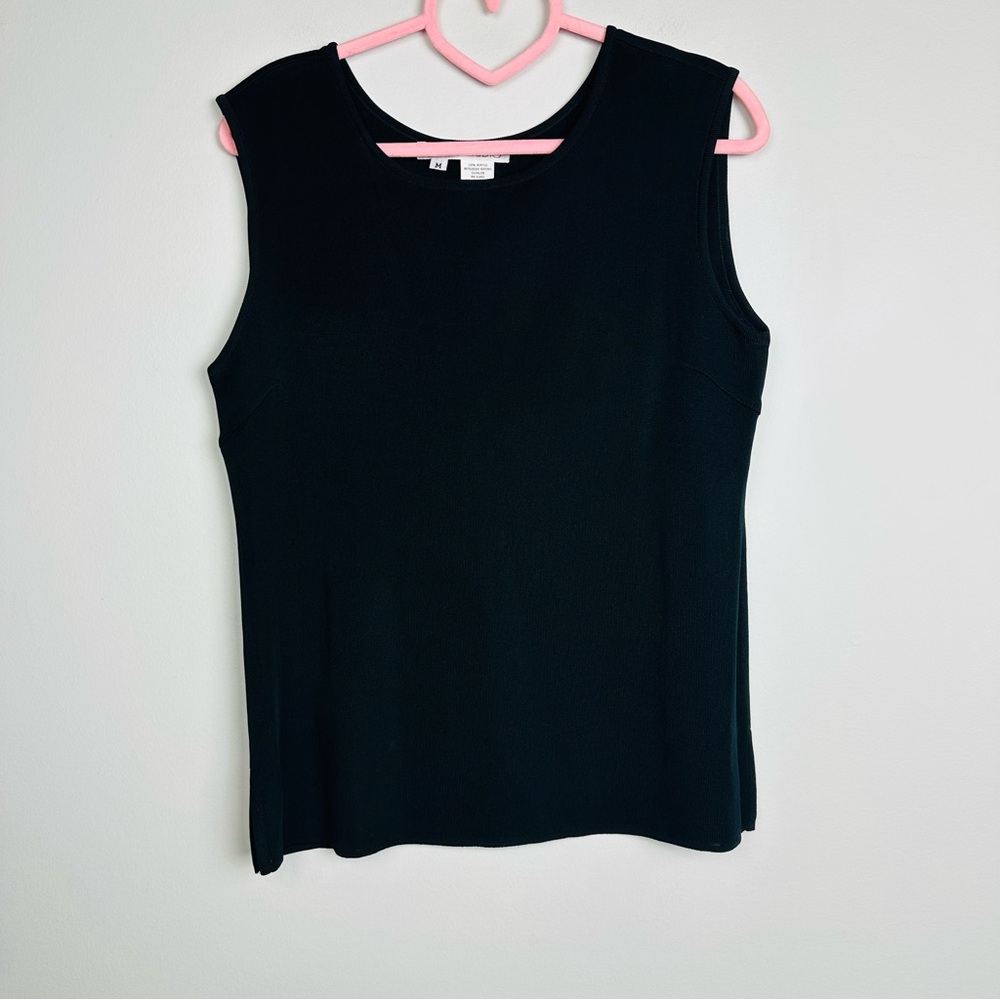 Stillman Studio Black Casual Sleeveless Top Size Medium
